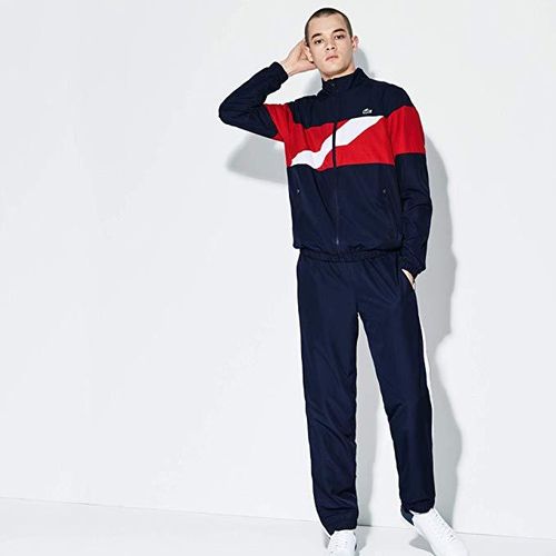Bộ Quần Áo Gió Lacoste Sportswear Set Navy Size FR3